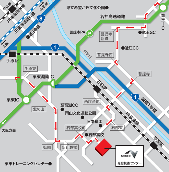 緑化技術センター地図